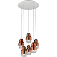 Load image into Gallery viewer, Fedora LED 6-Light Pendant - Bronze Finish
