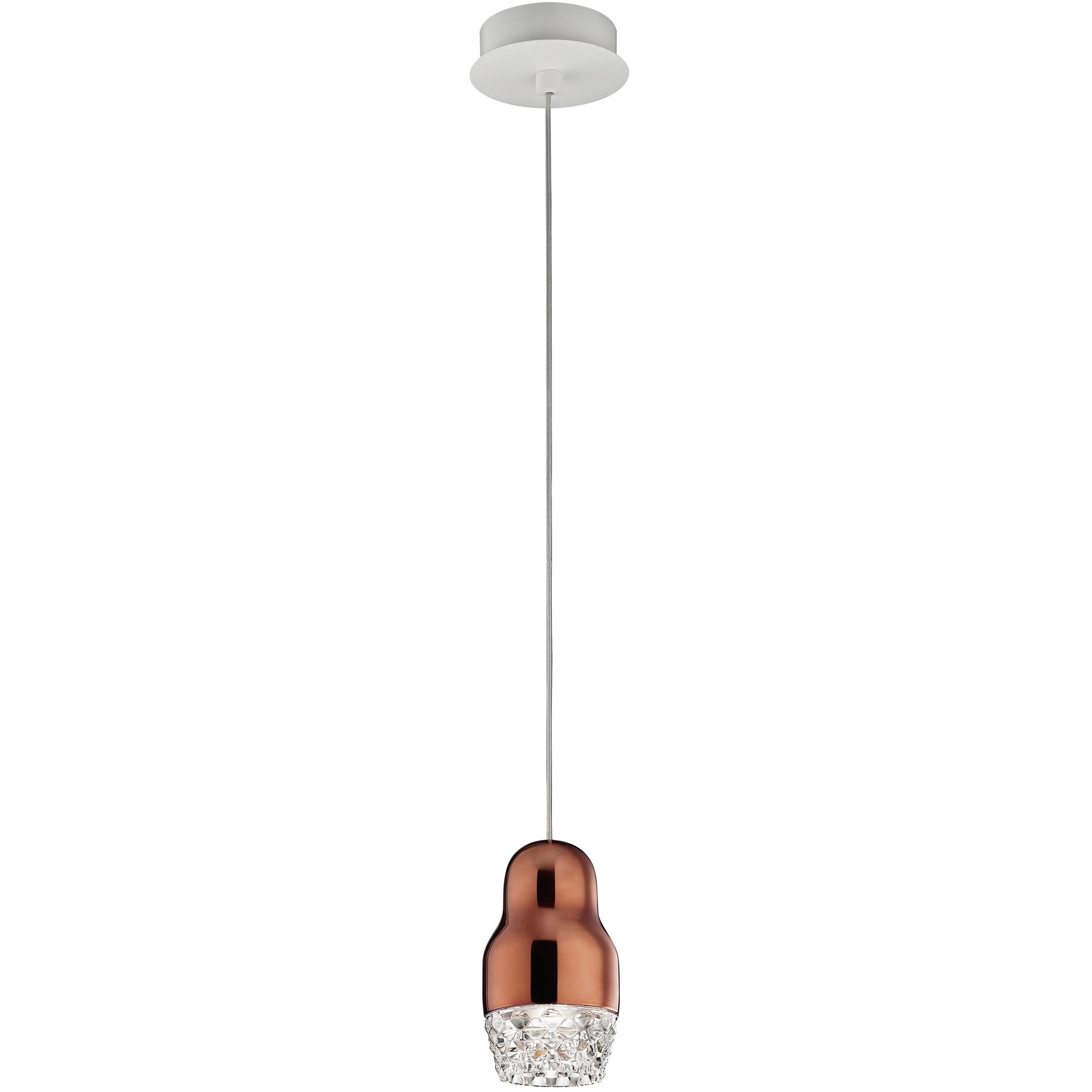 Fedora LED Pendant - Bronze Finish