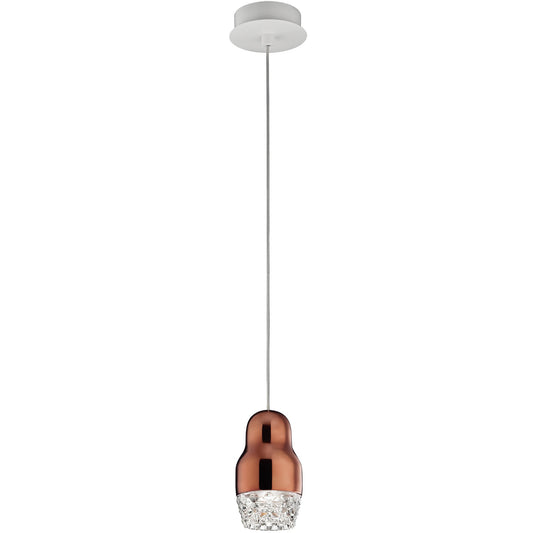 Fedora LED Pendant - Bronze Finish