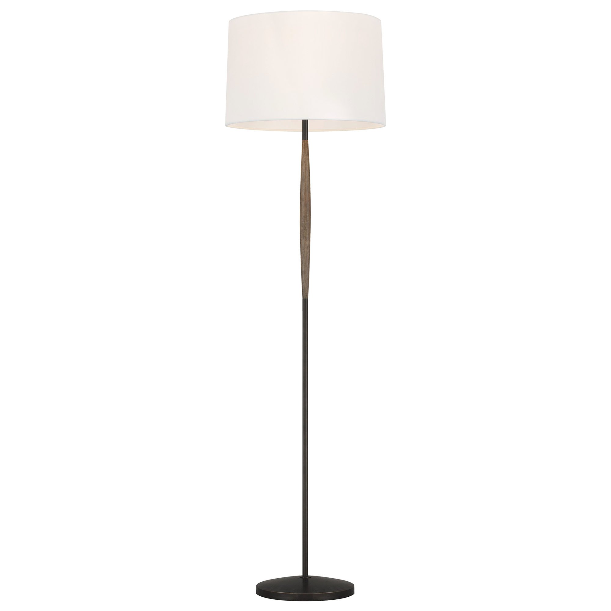 Ferrelli Floor Lamp - Aged Iron/Oak Finish