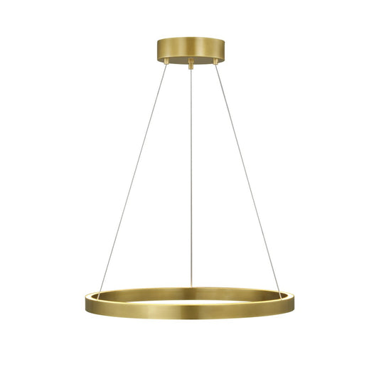 Fiama 24" Chandelier - Plated Brass Finish