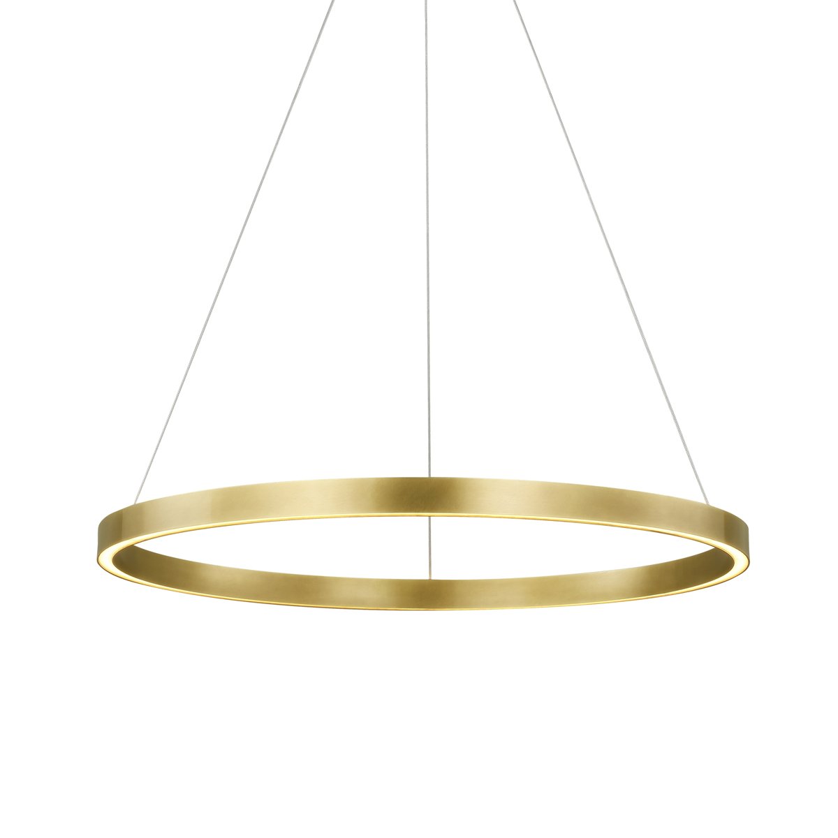 Fiama 30" Chandelier - Plated Brass Finish