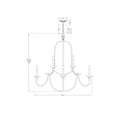 Load image into Gallery viewer, Flemish Medium Round Chandelier - Diagram
