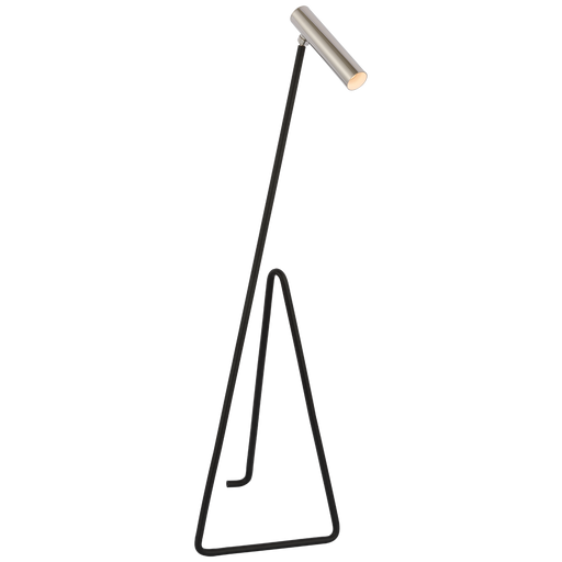 Flesso Small Floor Lamp - Polished Nickel Finish