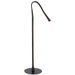 Flexiled Leather LED Floor Lamp - Dark Brown Leather