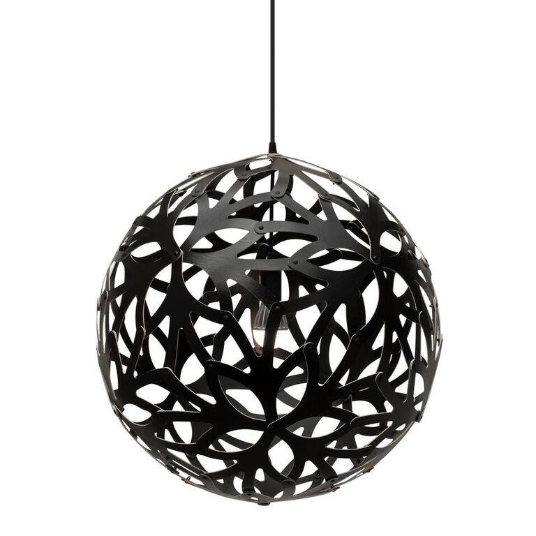 Floral 24" Pendant - Black