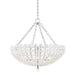 Floral Park Small Chandelier - Polished Nickel