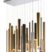 Flute LED 31-Light Pendant - Multi-Plated