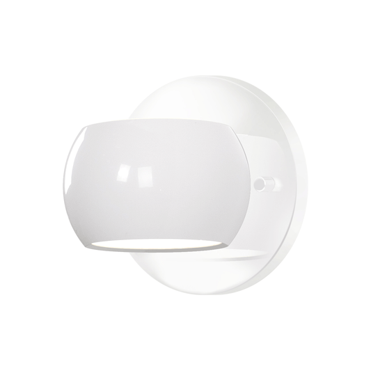 Flux LED Wall Sconce - Gloss White Finish