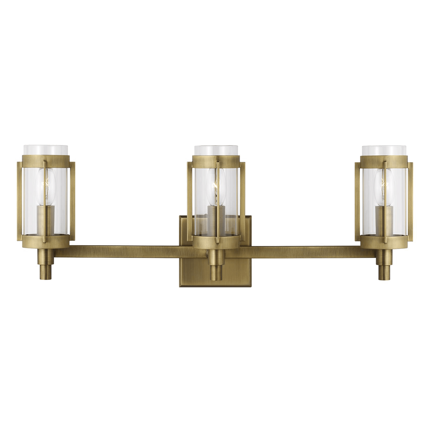 Flynn 3-Light Bath Bar - Time Worn Brass Finish