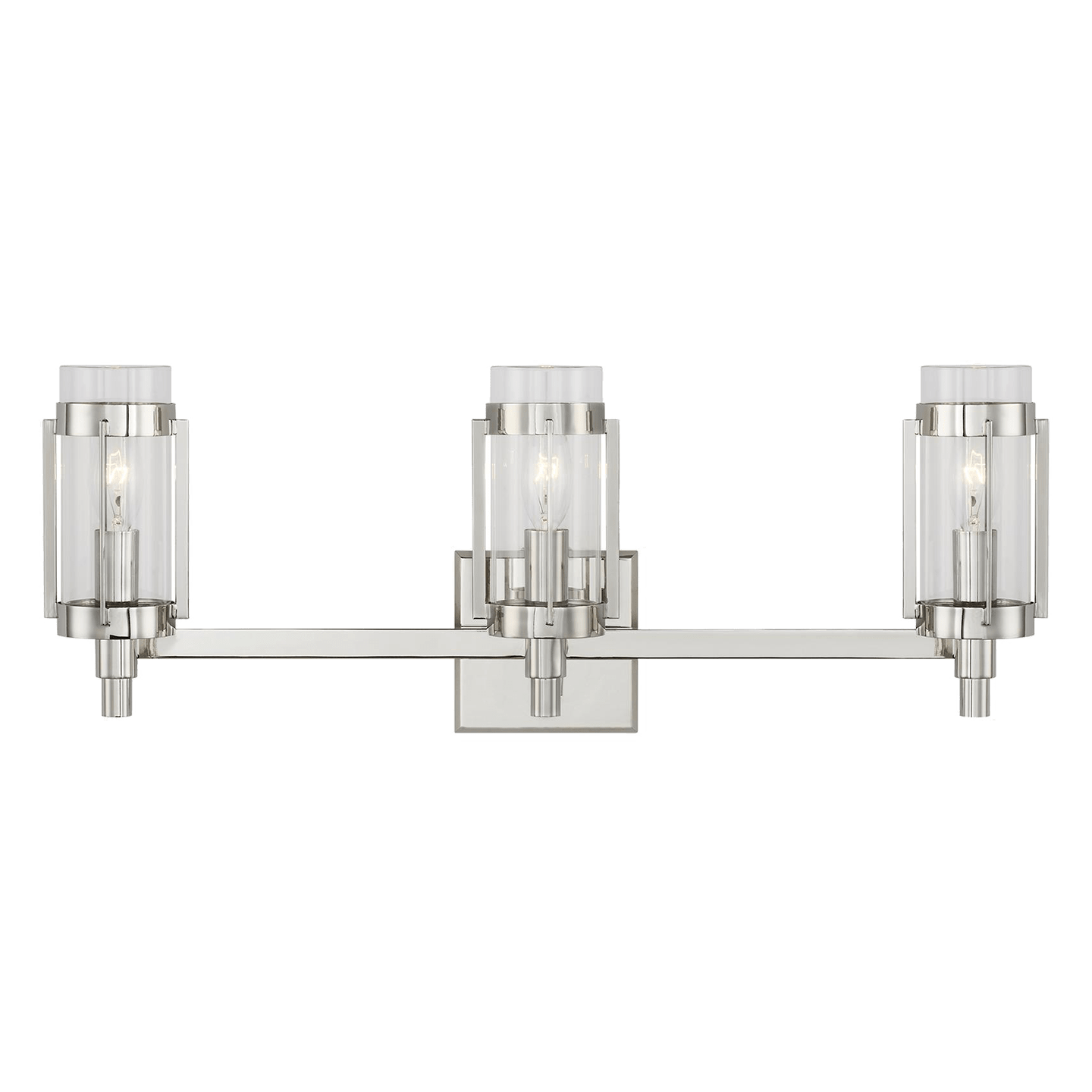 Flynn 3-Light Bath Bar - Polished Nickel Finish