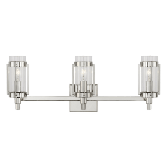 Flynn 3-Light Bath Bar - Polished Nickel Finish