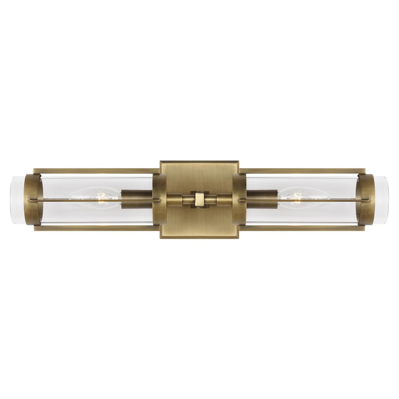 Flynn Linear Wall Sconce - Time Worn Brass Finish