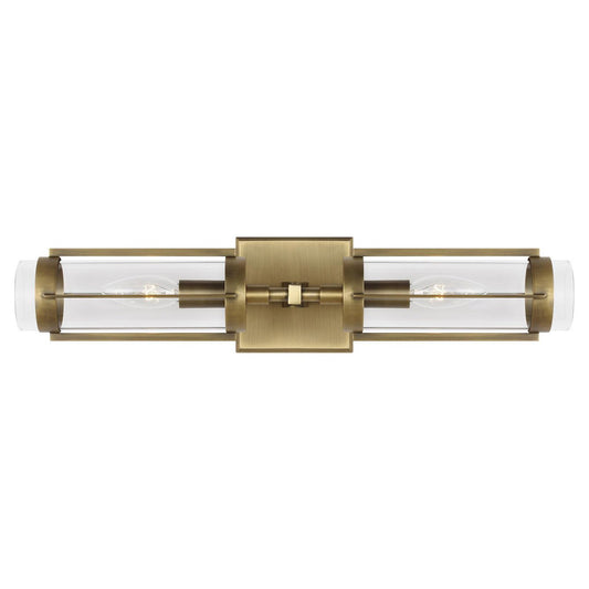 Flynn Linear Wall Sconce - Time Worn Brass Finish