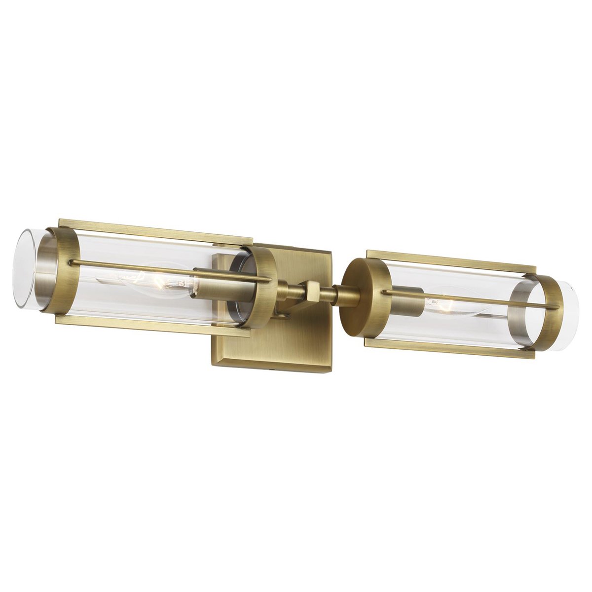 Flynn Linear Wall Sconce - Time Worn Brass Finish