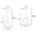 Load image into Gallery viewer, Focal Point Single Pendant - Diagram
