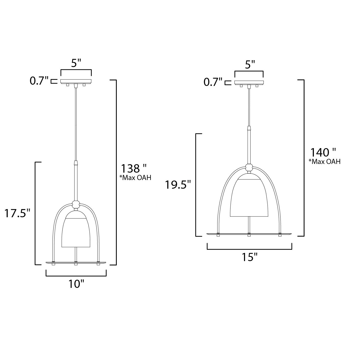 Focal Point Single Pendant - Diagram