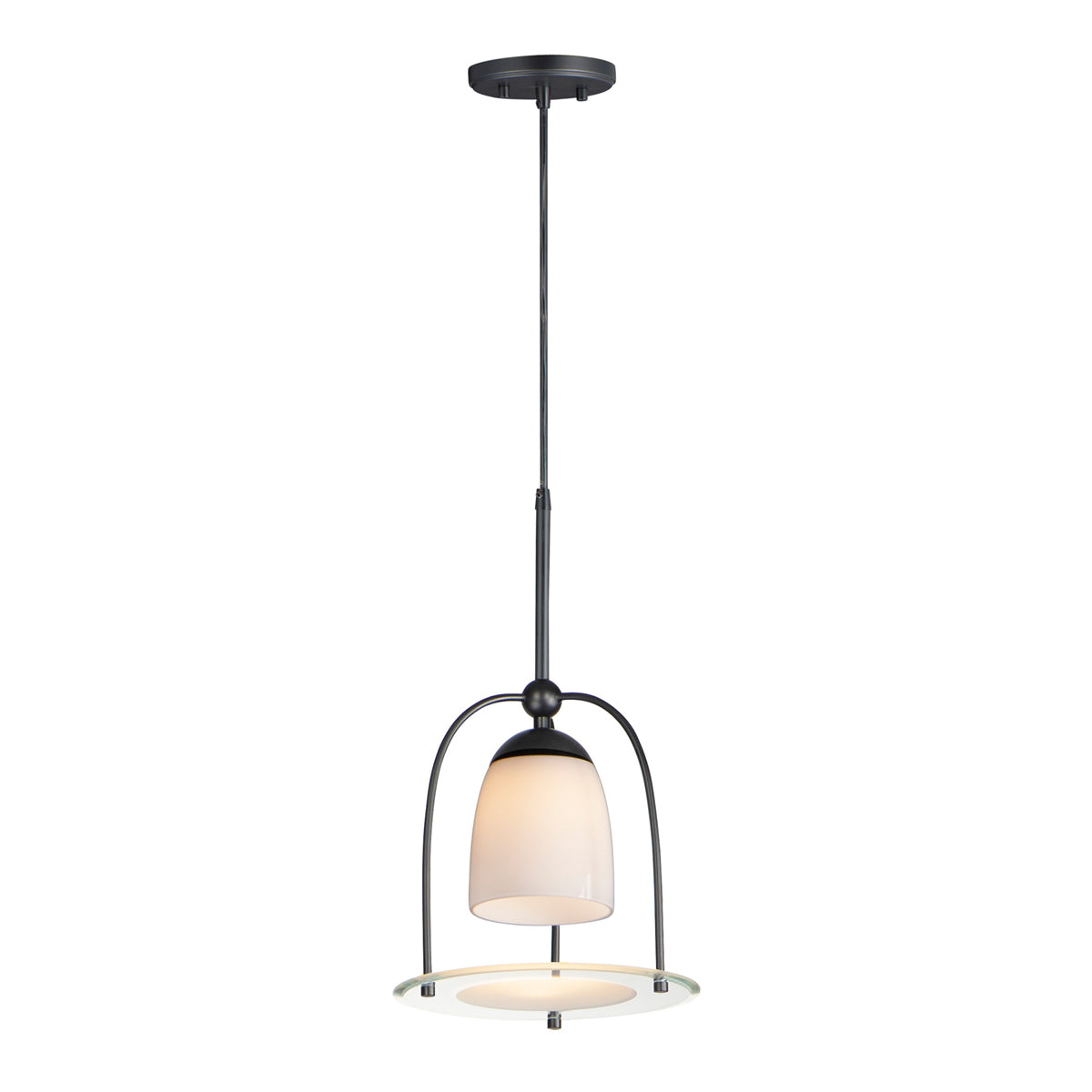 Focal Point Single Medium Pendant - Black Finish