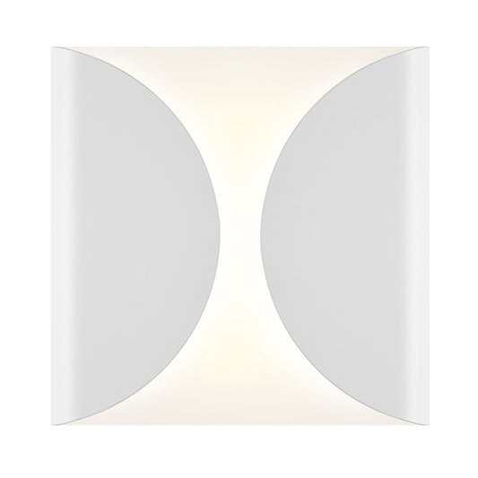 Folds Outdoor LED Wall Sconce - White