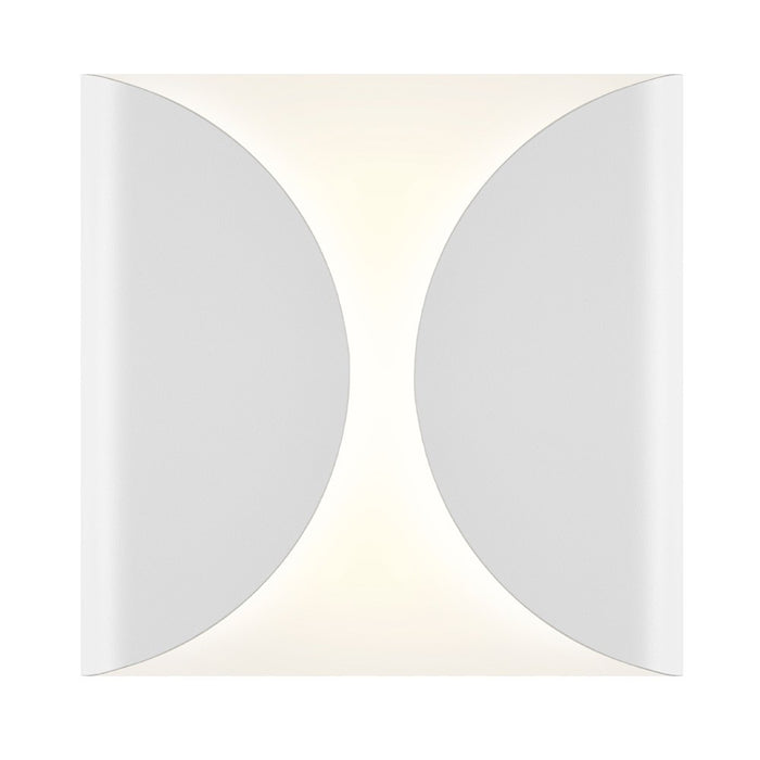 Folds Outdoor LED Wall Sconce - White
