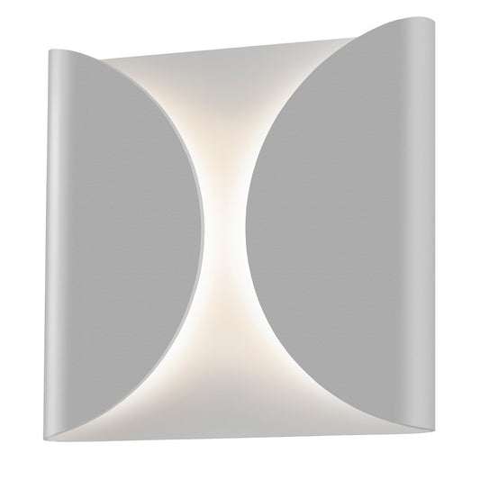 Folds Outdoor LED Wall Sconce - Gray
