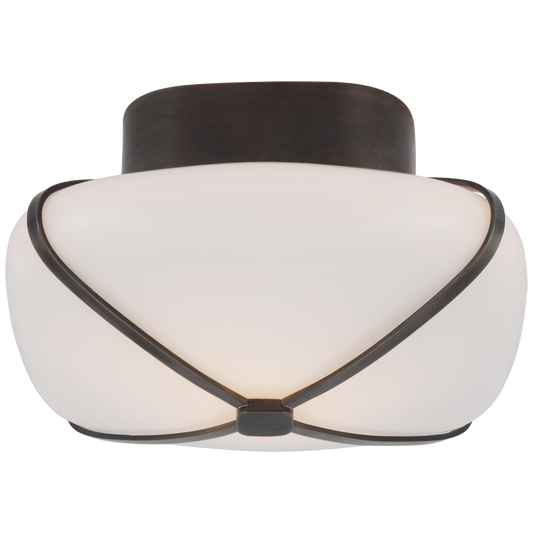 Fondant Small Flush Mount Gunmetal