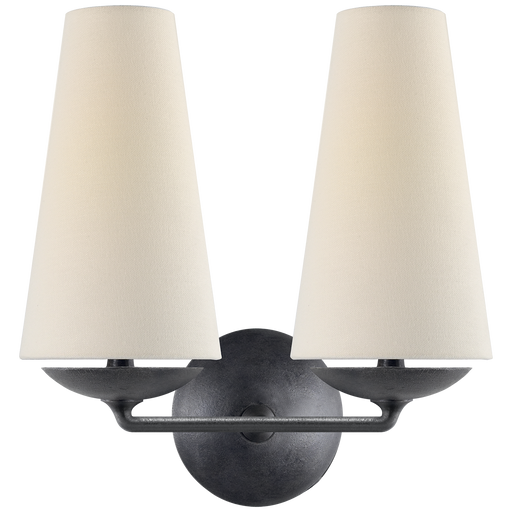 Fontaine Double Sconce - Aged Iron