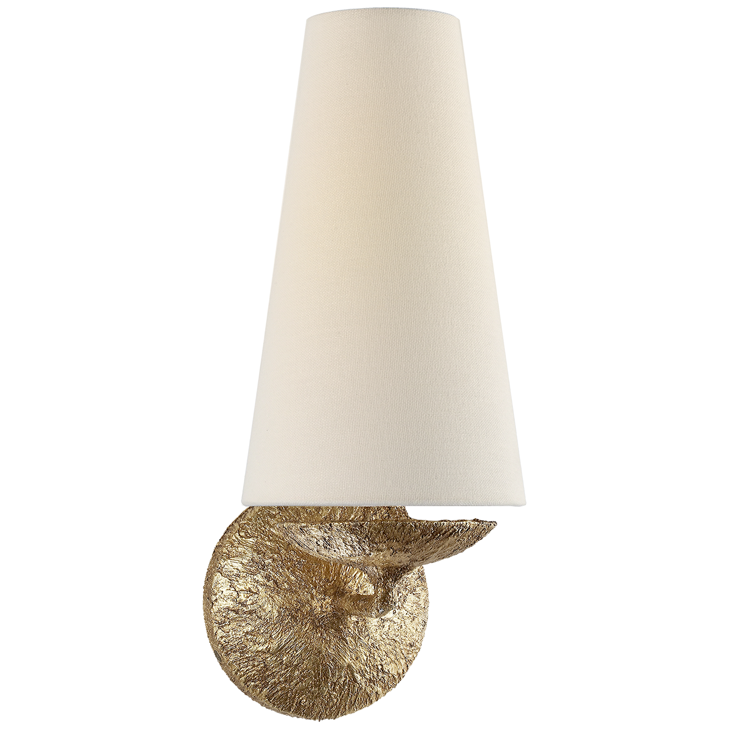 Fontaine Single Sconce - Gilded Plaster