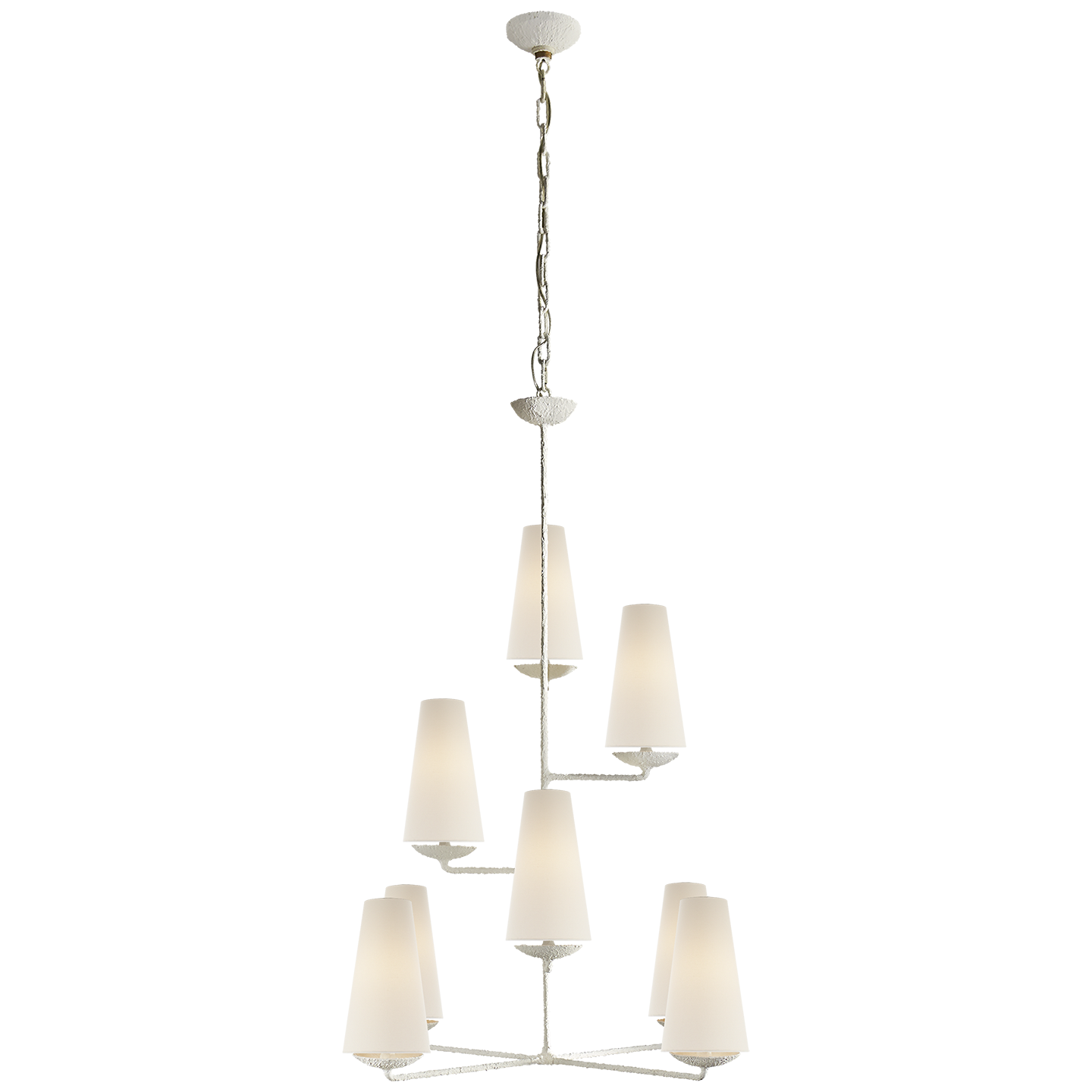 Fontaine Vertical Chandelier - White Plaster