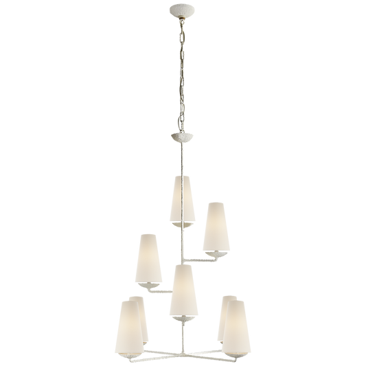 Fontaine Vertical Chandelier - White Plaster