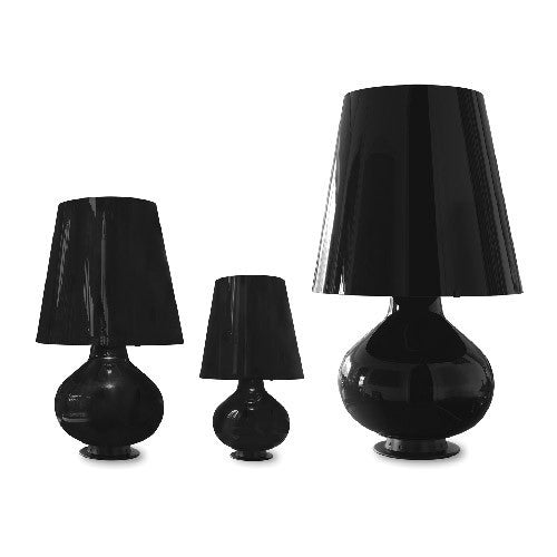 Fontana Total Black Table Lamp