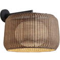 Load image into Gallery viewer, Fora LED Outdoor Wall Sconce - Graphite Brown/Rattan Brown Finish
