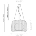 Load image into Gallery viewer, Fora Outdoor Pendant Light - Diagram
