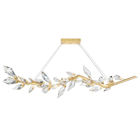 Foret Linear Pendant - Gold Leaf