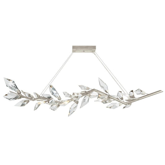 Foret Linear Pendant - Silver Leaf