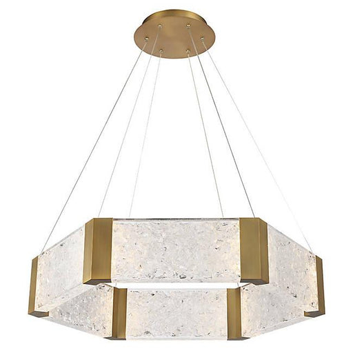 Forever LED Chandelier - Aged Brass Finish