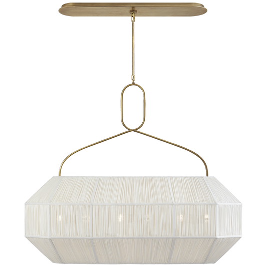 Forza Medium Linear Lantern - Antique Brass