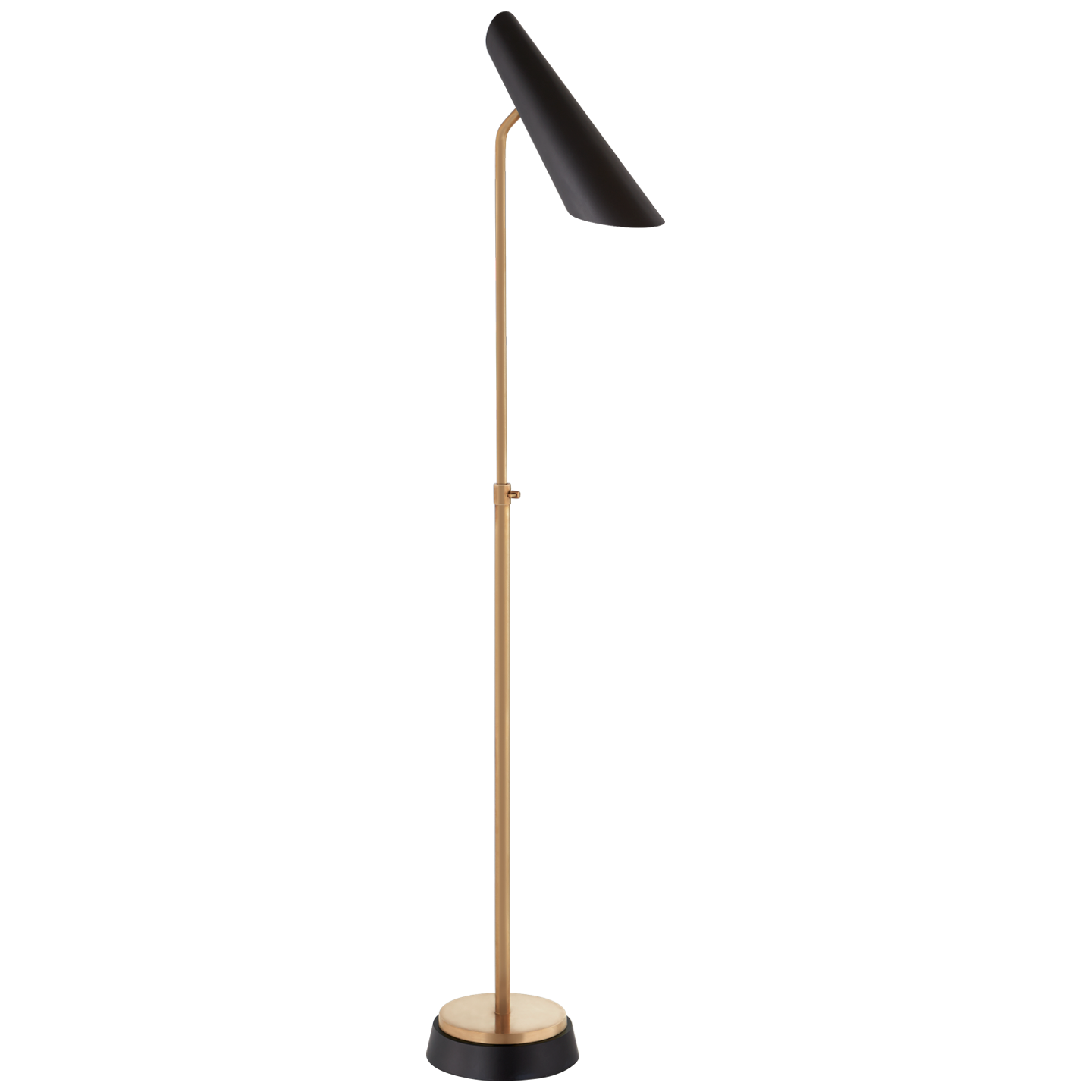 Franca Adjustable Floor Lamp - Black Finish