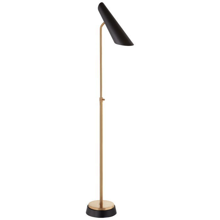 Franca Adjustable Floor Lamp - Black Finish