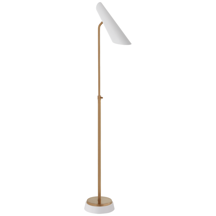 Franca Adjustable Floor Lamp - White Finish