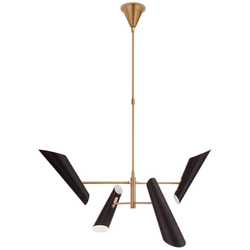 Franca Small Pivoting Chandelier - Black
