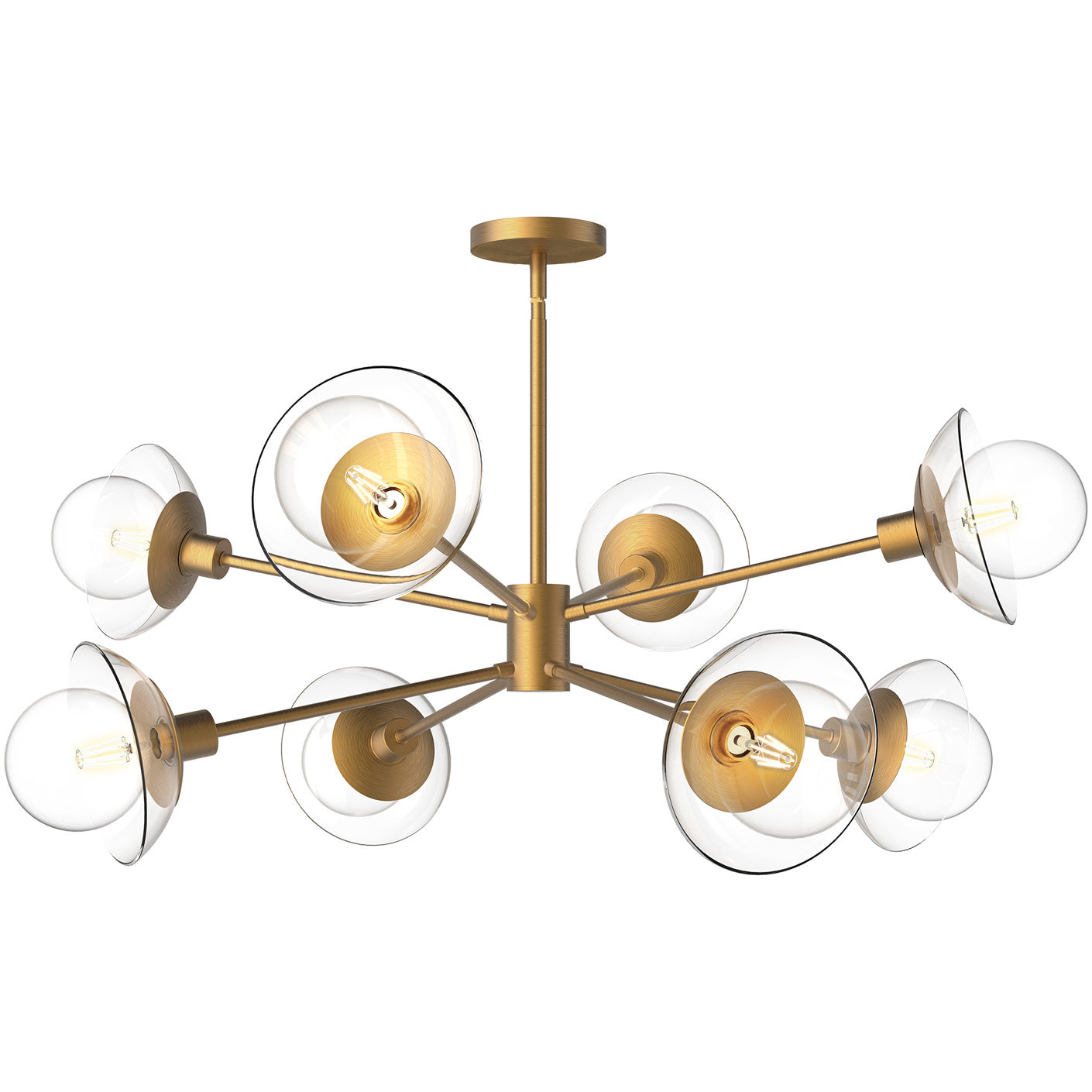 Francesca Chandelier - Aged Gold Finish