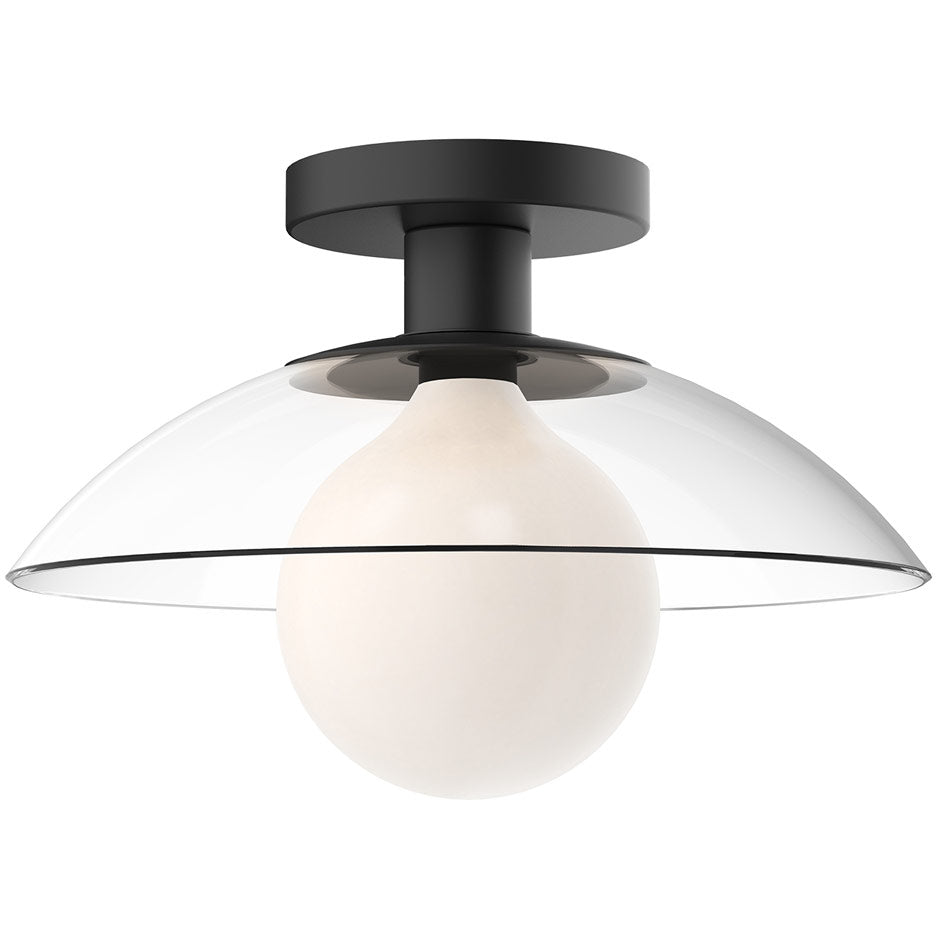 Francesca Semi Flush Mount - Matte Black Finish