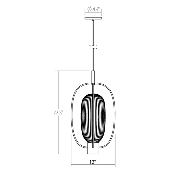 Friso Aro LED Pendant - Diagram