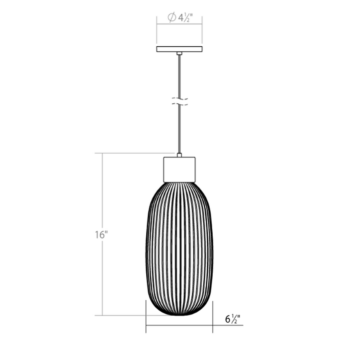 Friso LED Pendant - Diagram