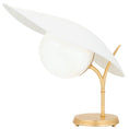 Load image into Gallery viewer, Frond Table Lamp - Gold Leaf/Textured White Finish
