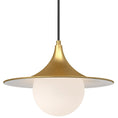 Load image into Gallery viewer, Fuji Medium Pendant - Brushed Gold Finish
