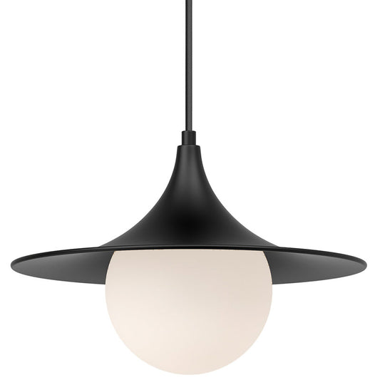 Fuji Medium Pendant - Matte Black Finish