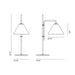 Funiculi Fabric Shade Table Lamp - Diagram