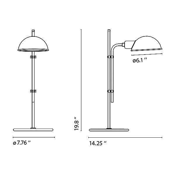 Funiculi S Table Lamp - Diagram